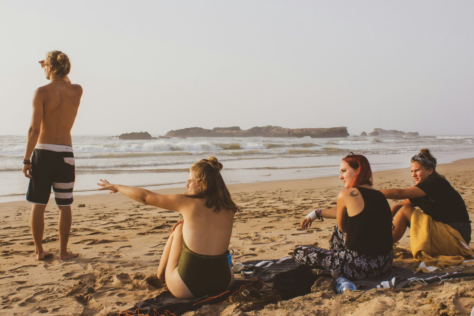 Illustrative photo of a group relaxing at the beach